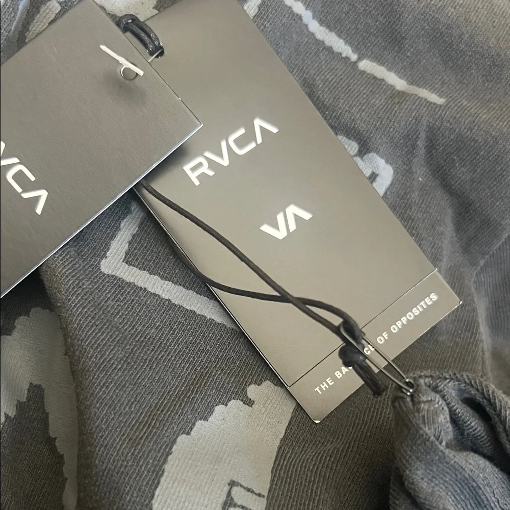RVCA Charcoal Graphic Tee Size Medium New With Tags - Picture 5 of 6